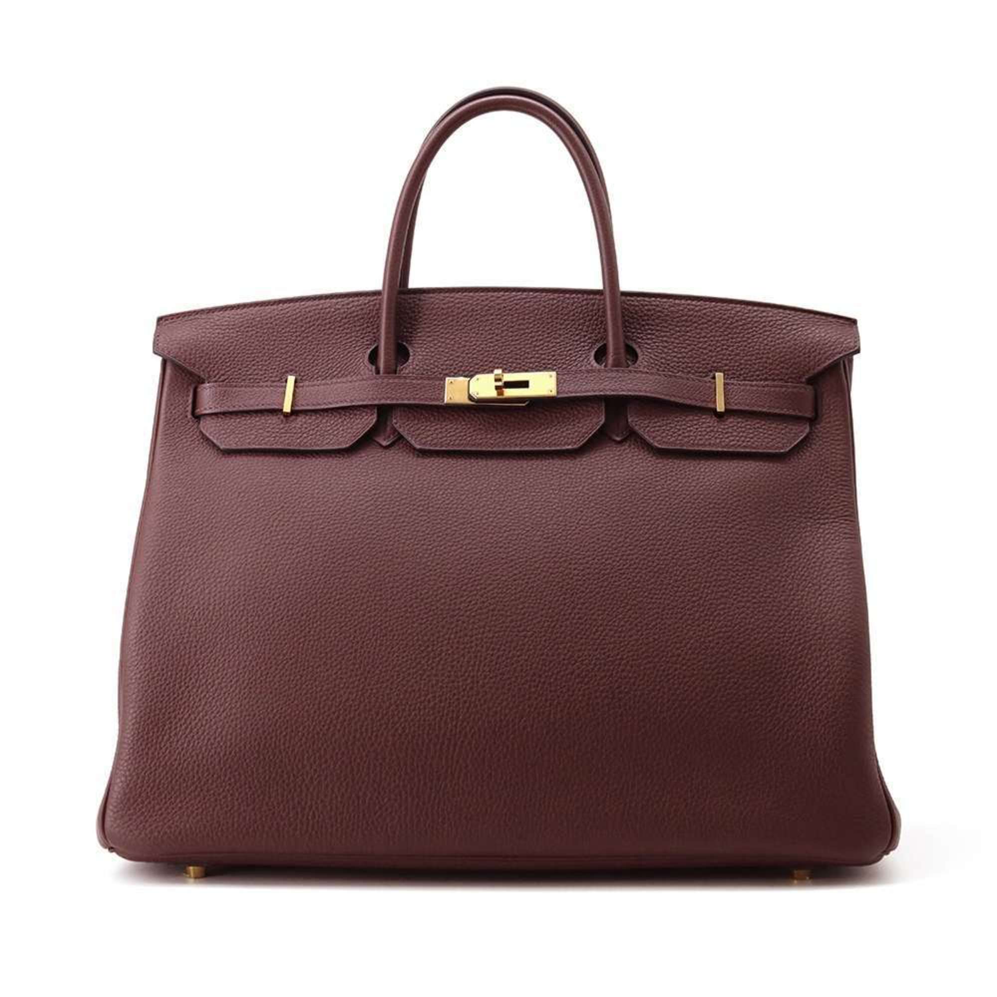 Hermès Birkin 40 Burgundy Leather Handbag 