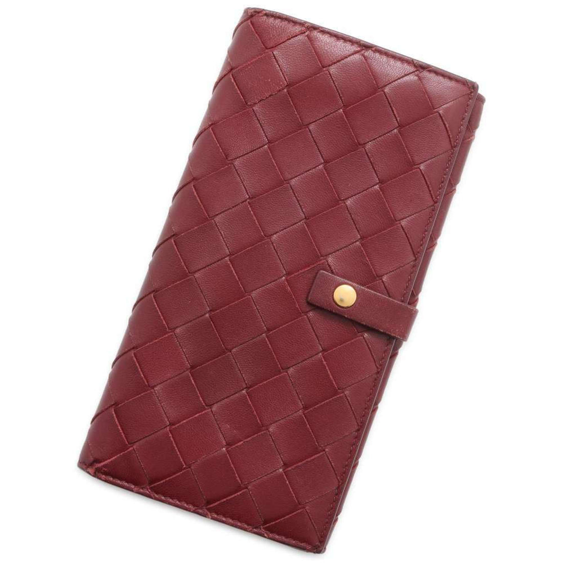 Bottega Veneta Veneta Red Leather Wallet 