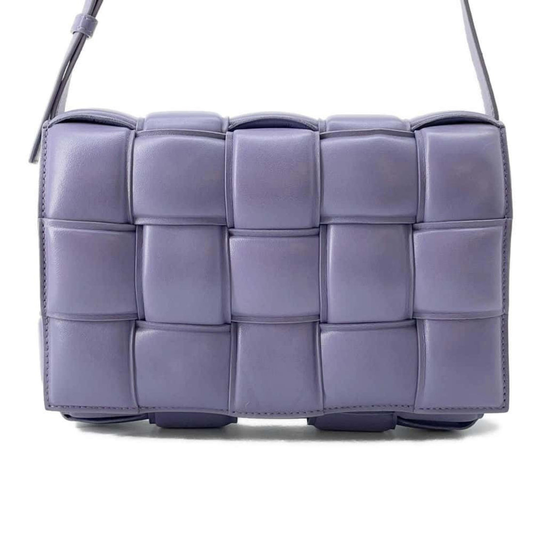 Bottega Veneta Intrecciato Purple Leather Shoulder Bag