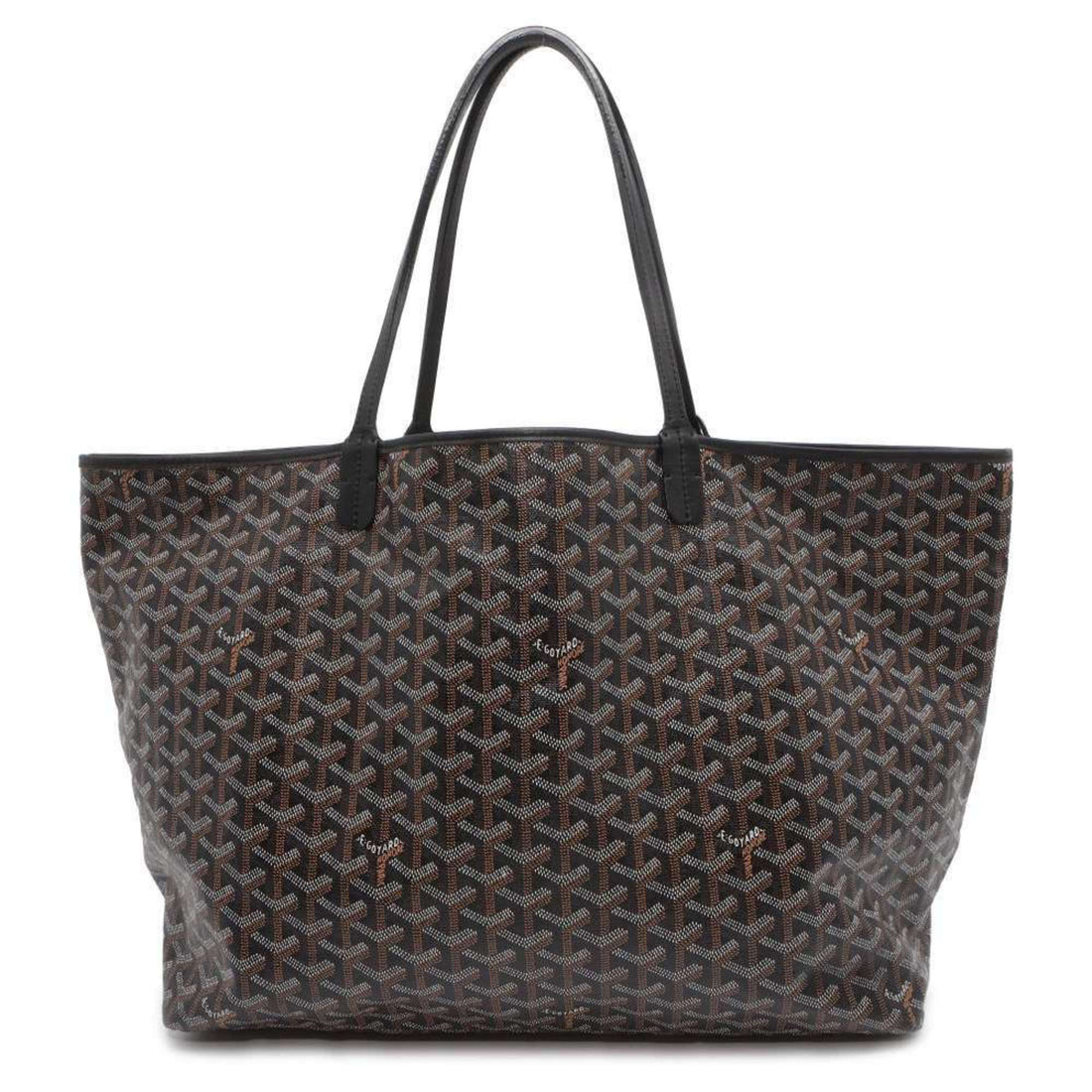 Goyard Saint Louis PM Black Canvas Tote Bag