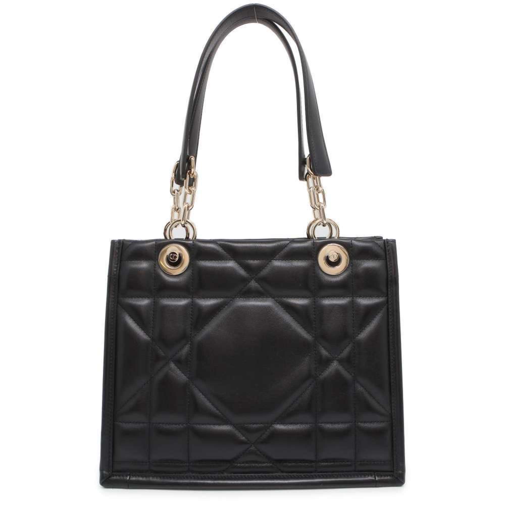 Dior -- Black Leather Tote Bag