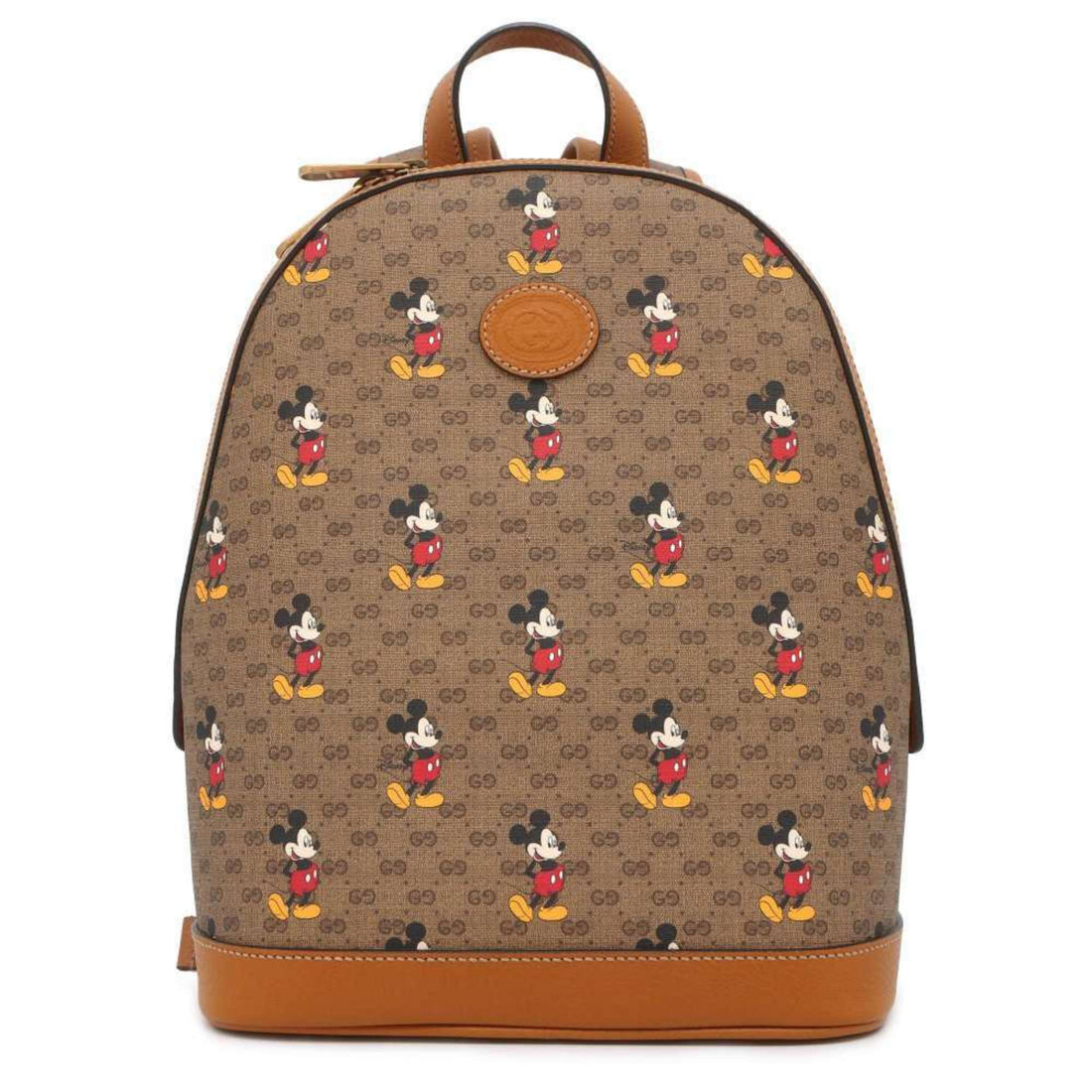 Gucci GG Supreme Brown Canvas Backpack Bag