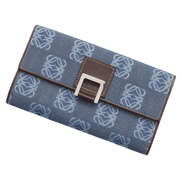 Loewe Anagram Blue Denim - Jeans Wallet 