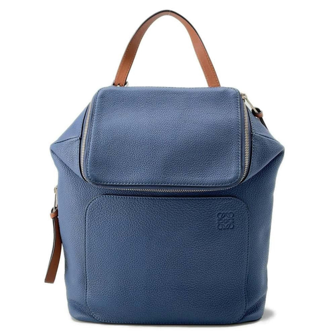 Loewe Goya Blue Leather Backpack Bag