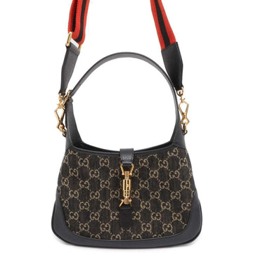 Gucci Jackie Black Denim - Jeans Shoulder Bag