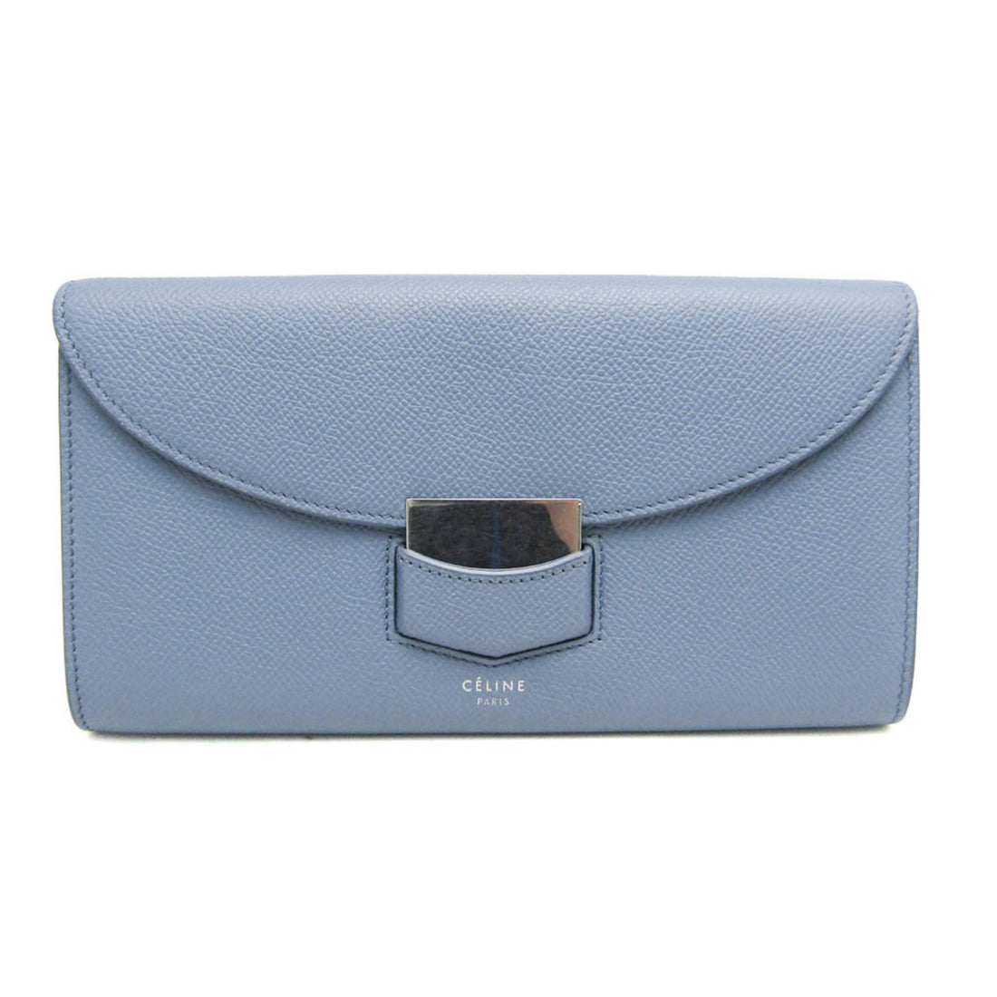 Céline Trotteur Blue Leather Wallet 