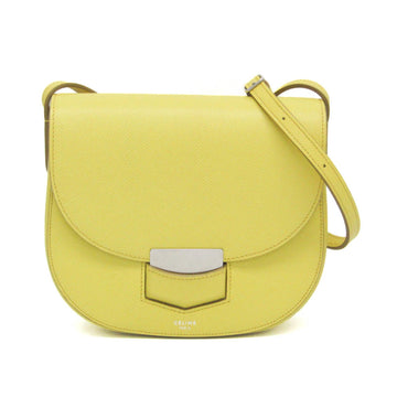 Céline Trotteur Yellow Leather Shoulder Bag