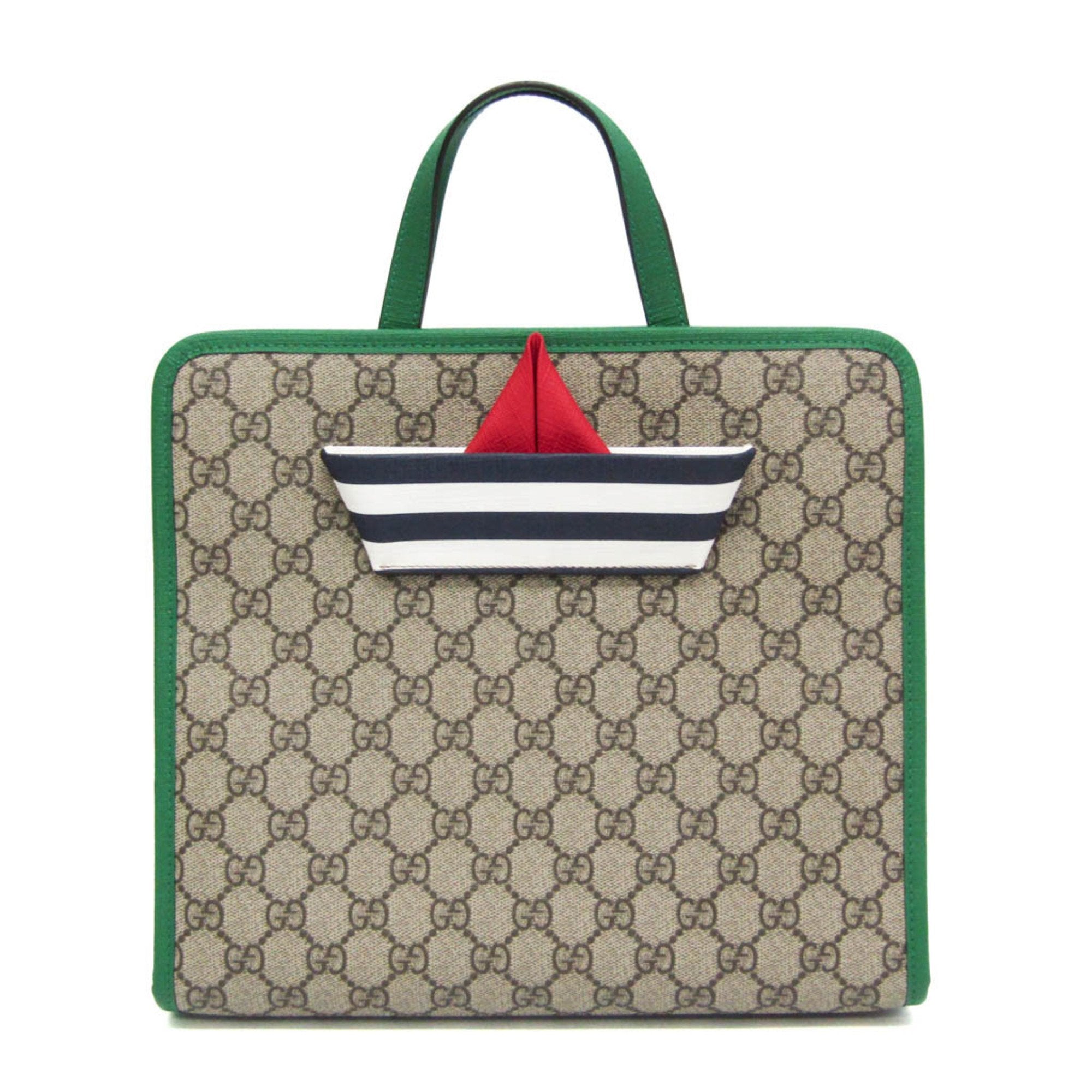 Gucci GG Supreme Beige Canvas Handbag 