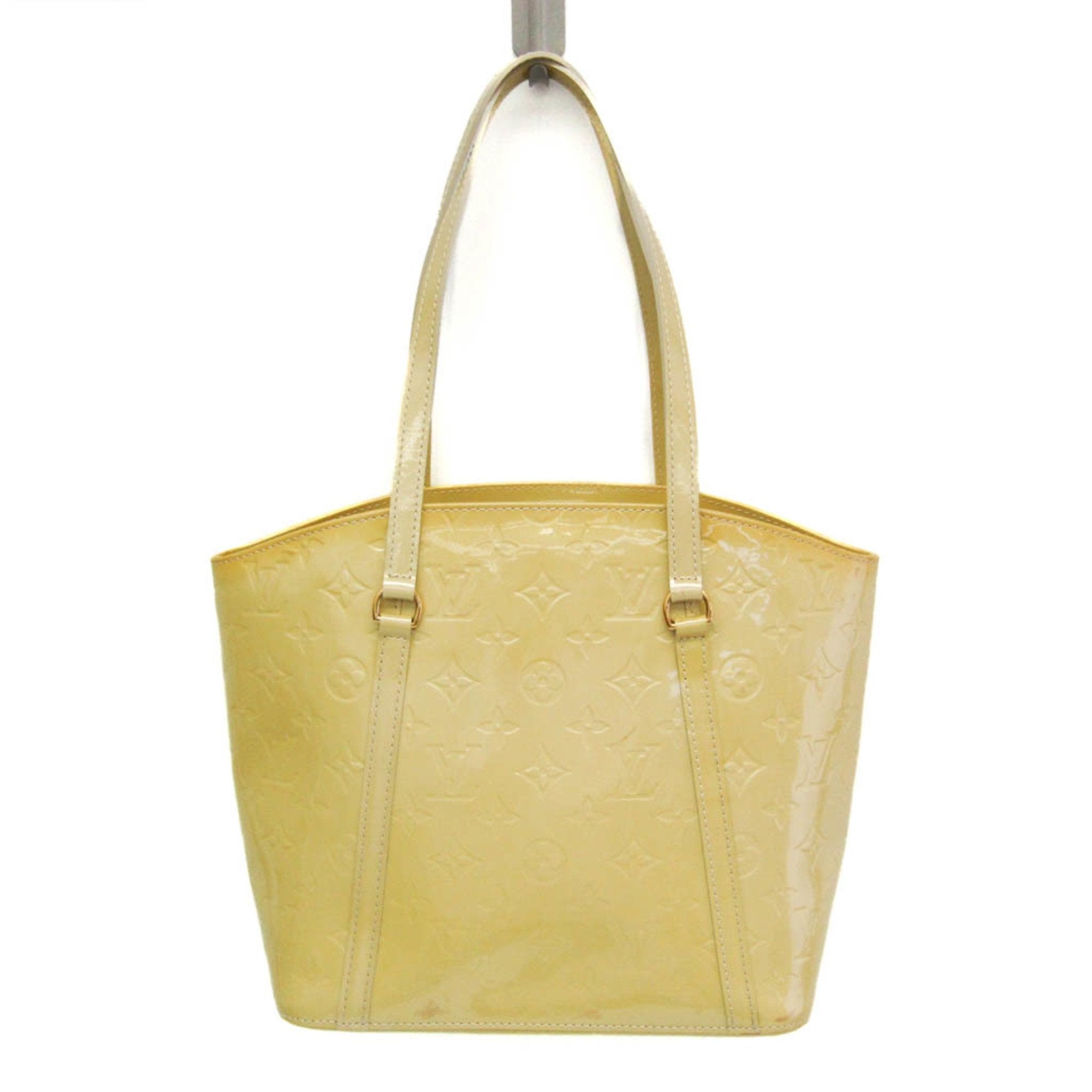 Louis Vuitton Avalon Yellow Patent Leather Tote Bag