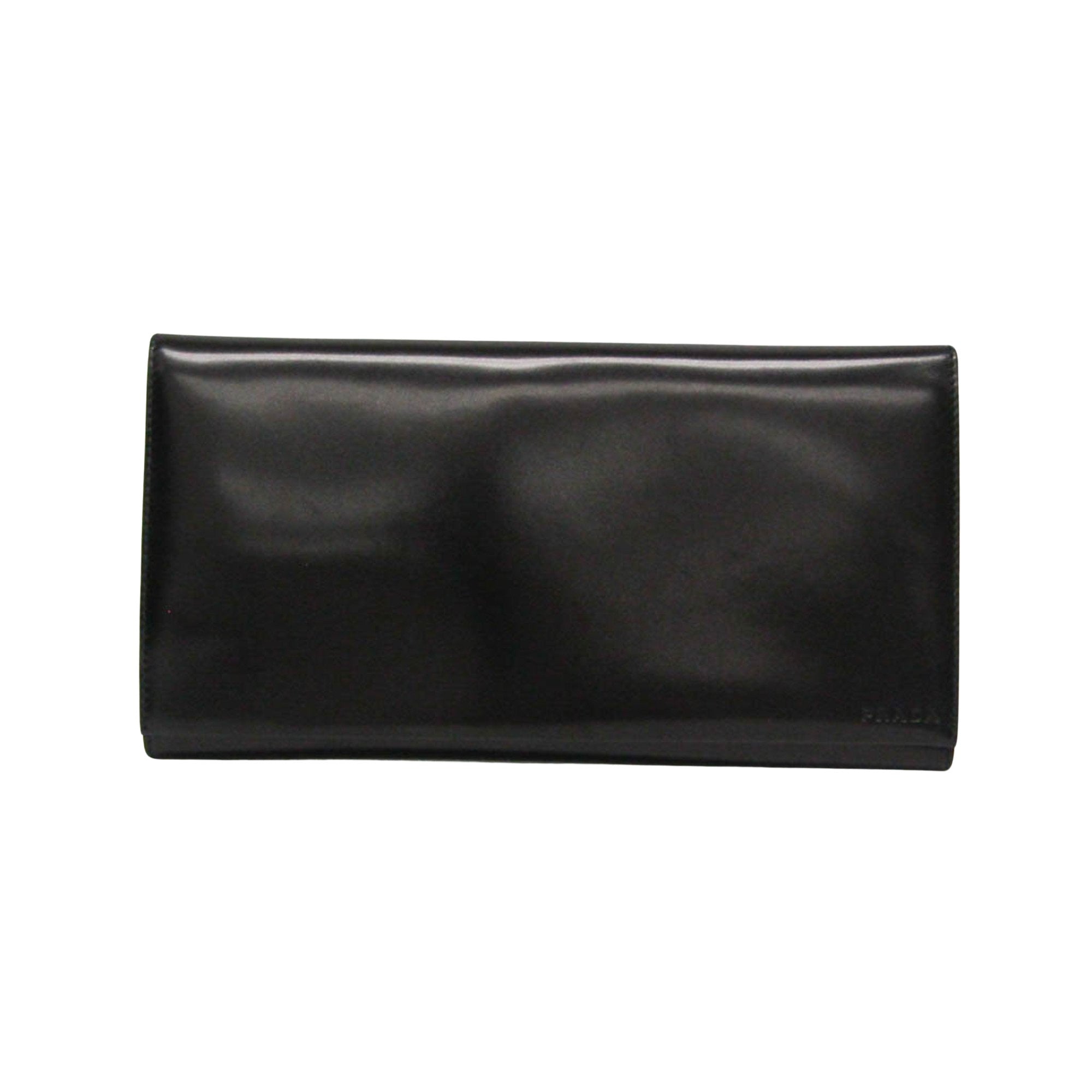 Prada Black Patent Leather Wallet 