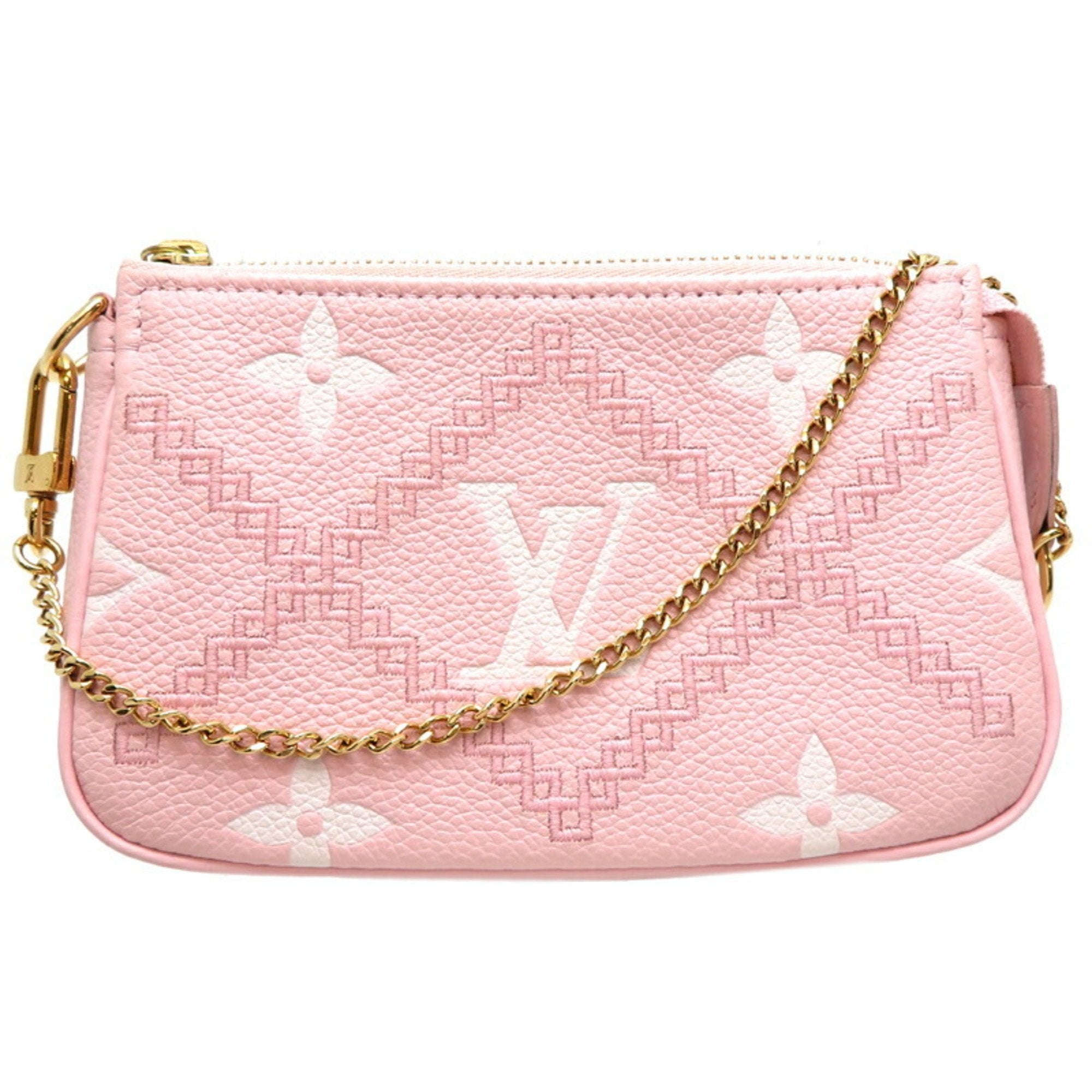 Louis Vuitton Pochette Accessoire Pink Leather Shoulder Bag