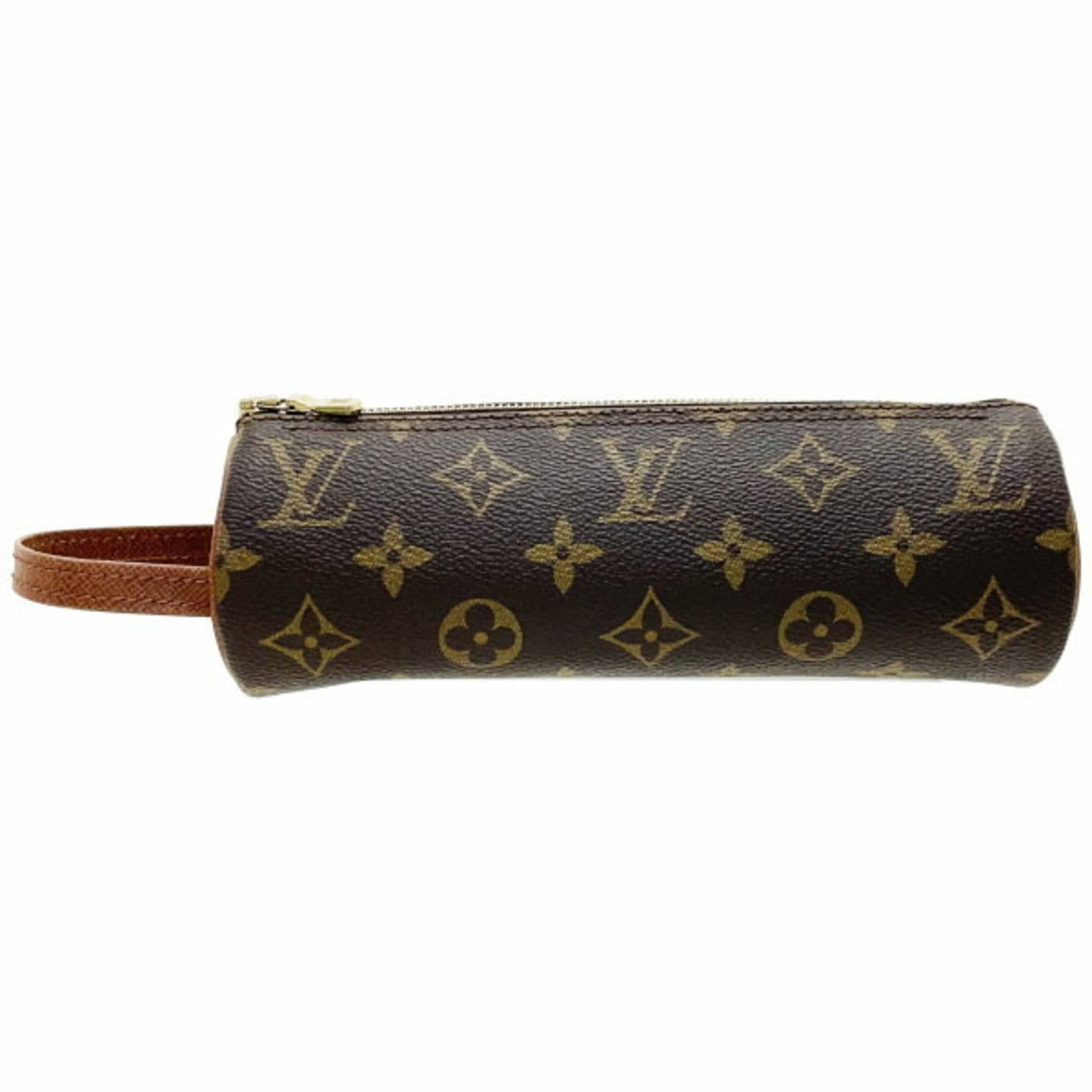 Louis Vuitton Trousse rond Brown Canvas Wallet 