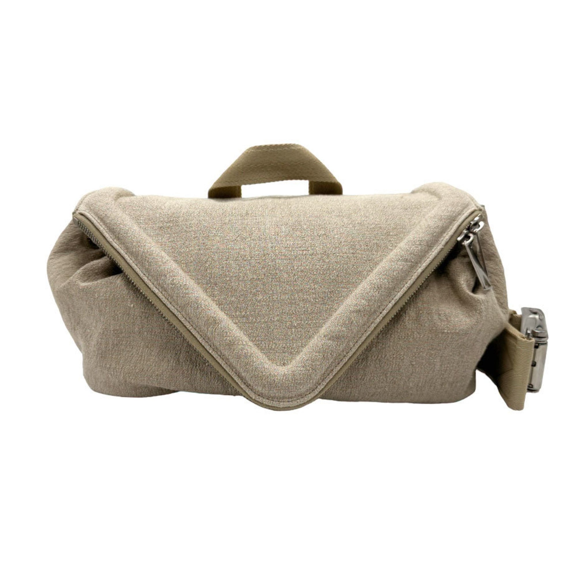 Bottega Veneta Beige Canvas Shoulder Bag