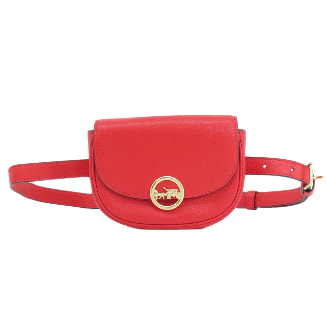 Coach Red Leather Clutch Bag