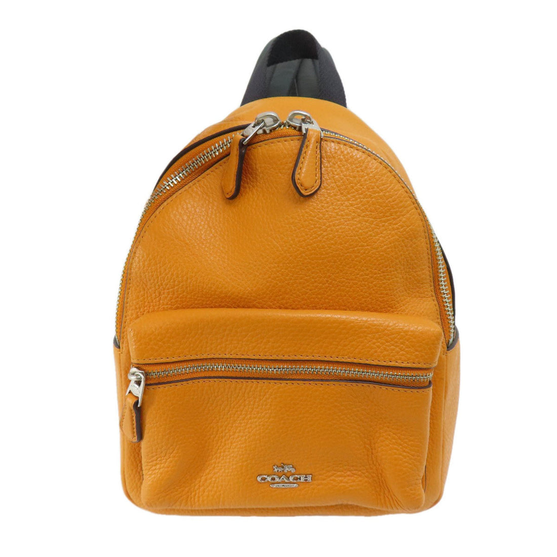 Coach Yellow Leather Backpack Bag