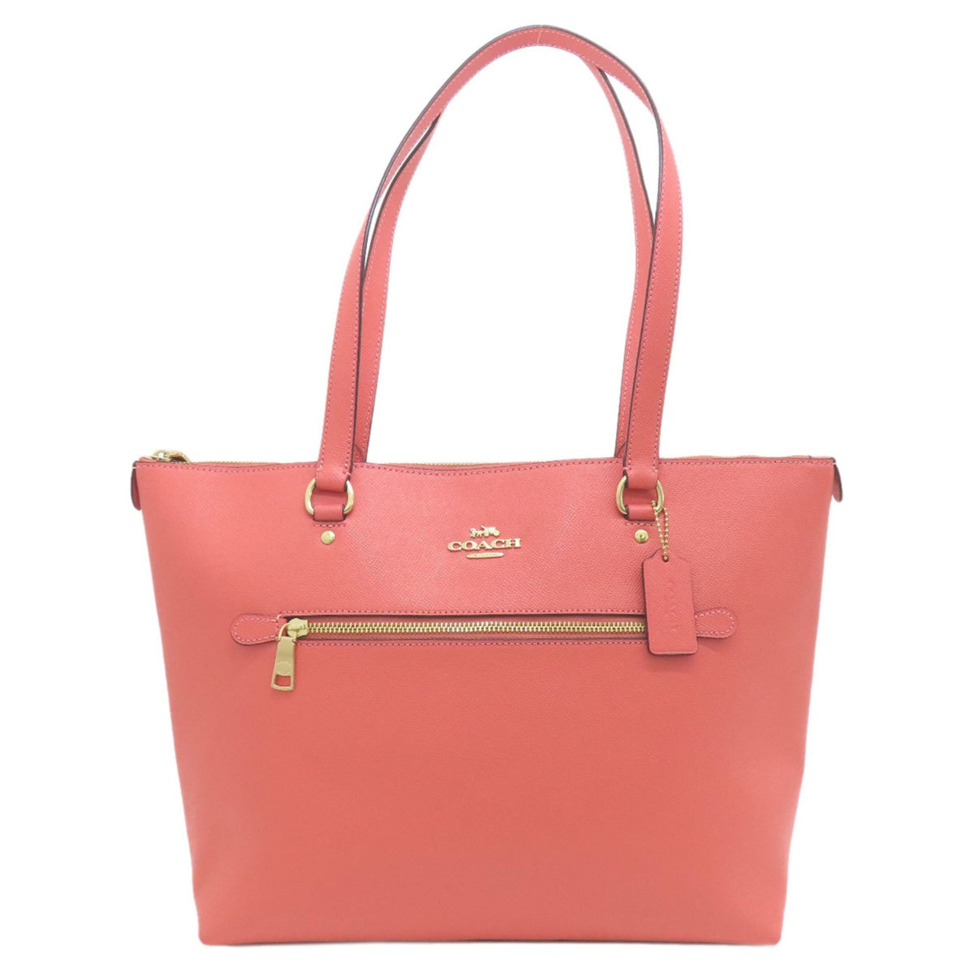 Coach Pink Leather Tote Bag