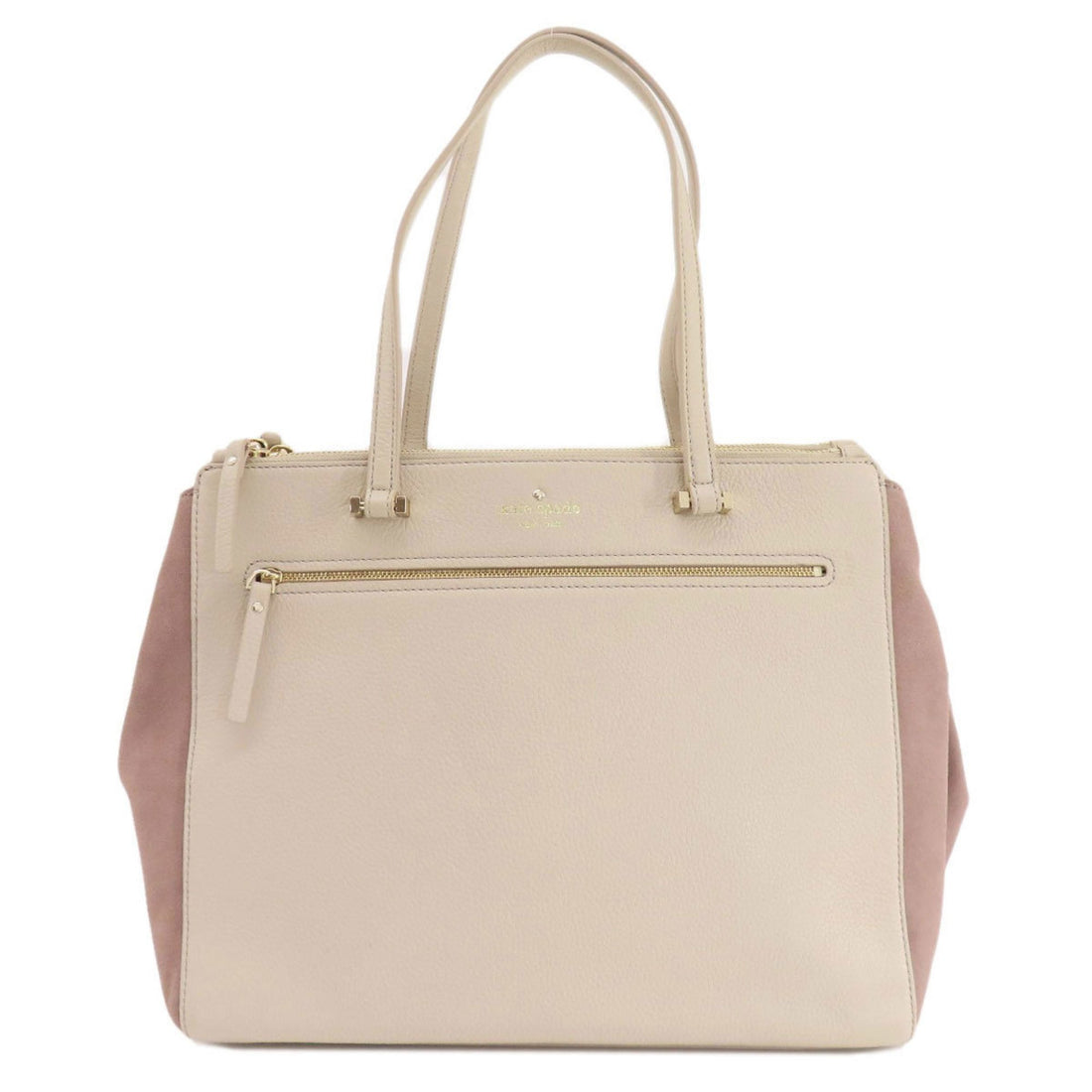 Kate Spade Beige Leather Tote Bag