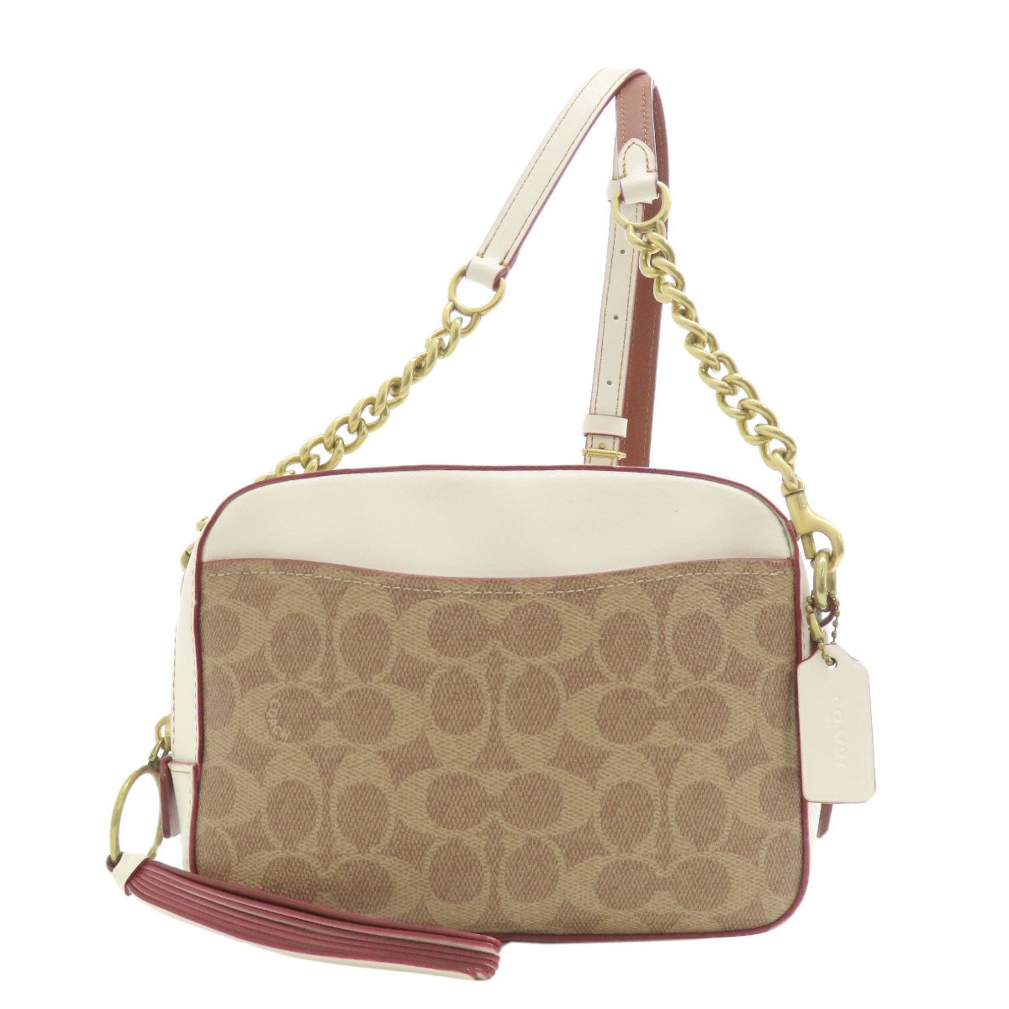 Coach Ashley Brown Canvas Shoulder Bag