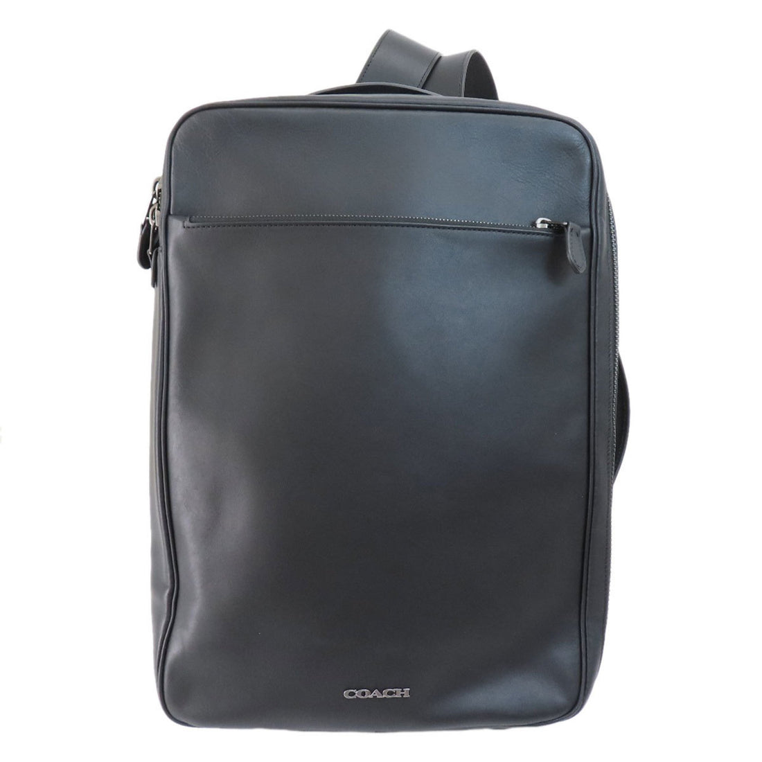 Coach Graham Black Leather Backpack Bag