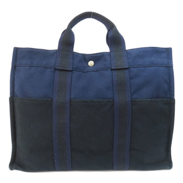 Hermès Herline Navy Cotton Tote Bag