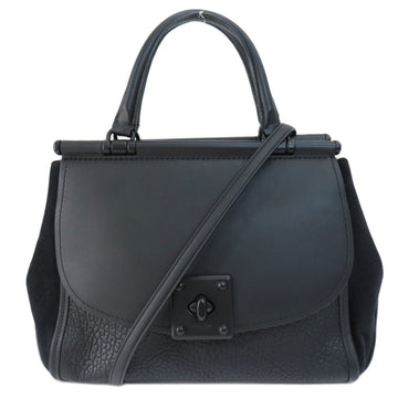 Coach Drifter Black Leather Handbag 