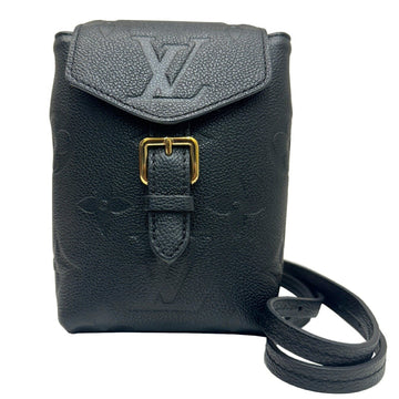 Louis Vuitton Tiny Black Leather Backpack Bag