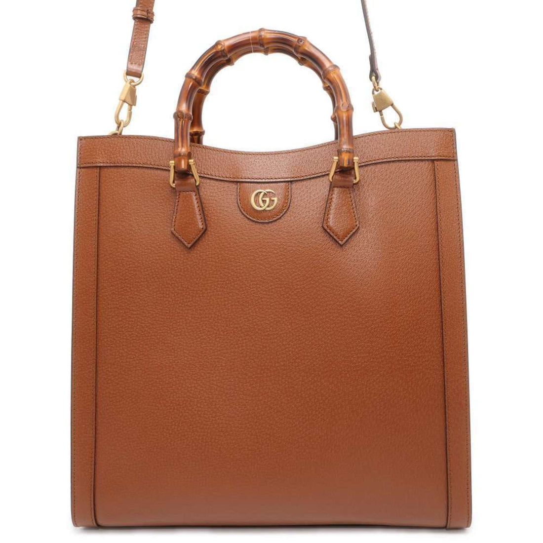 Gucci Diana Brown Leather Tote Bag