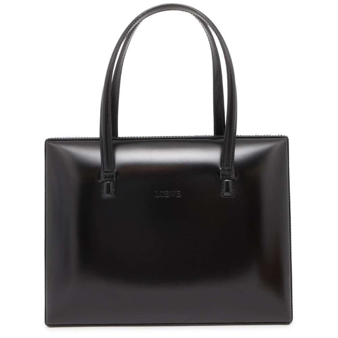 Loewe Postal Black Leather Handbag 