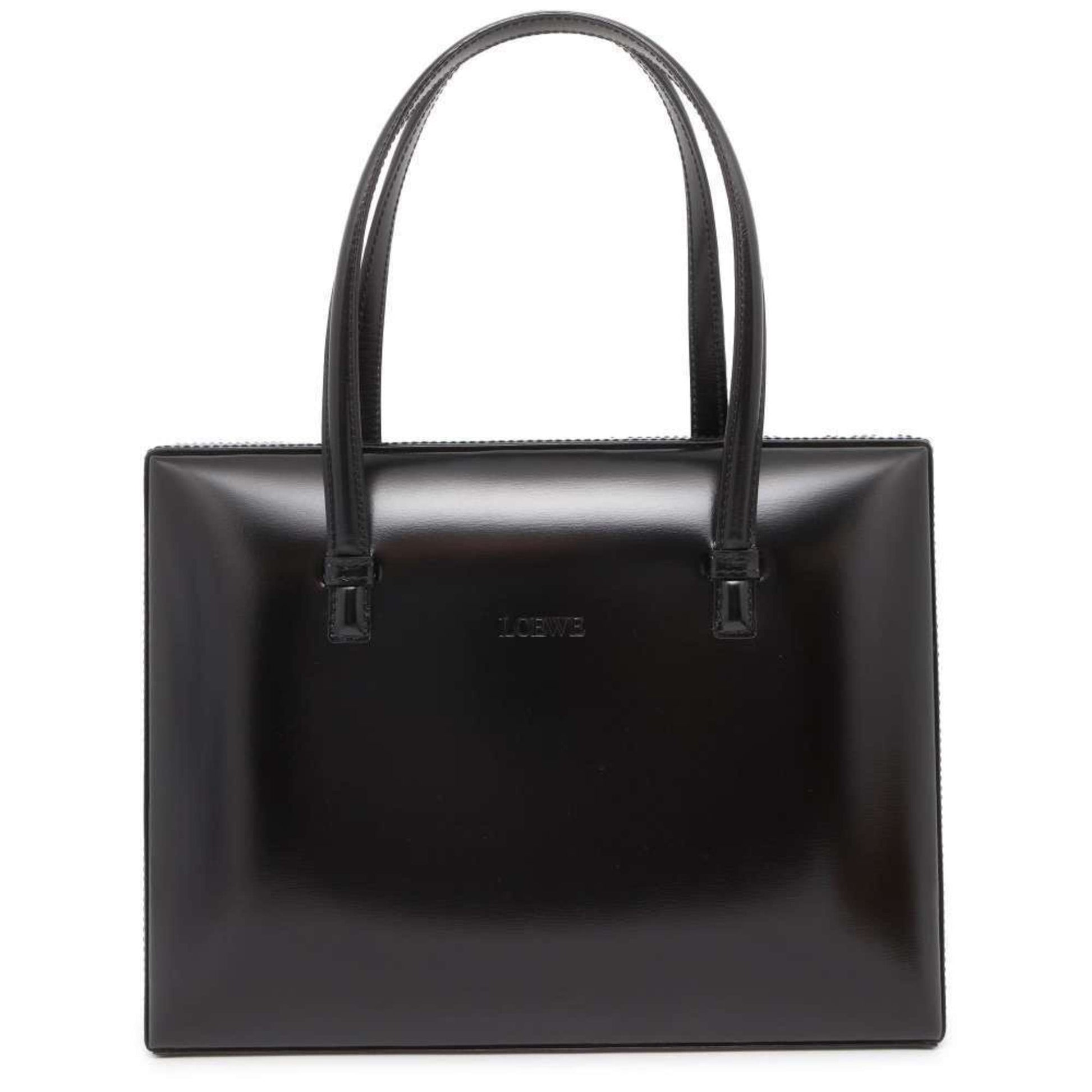 Loewe Postal Black Leather Handbag 