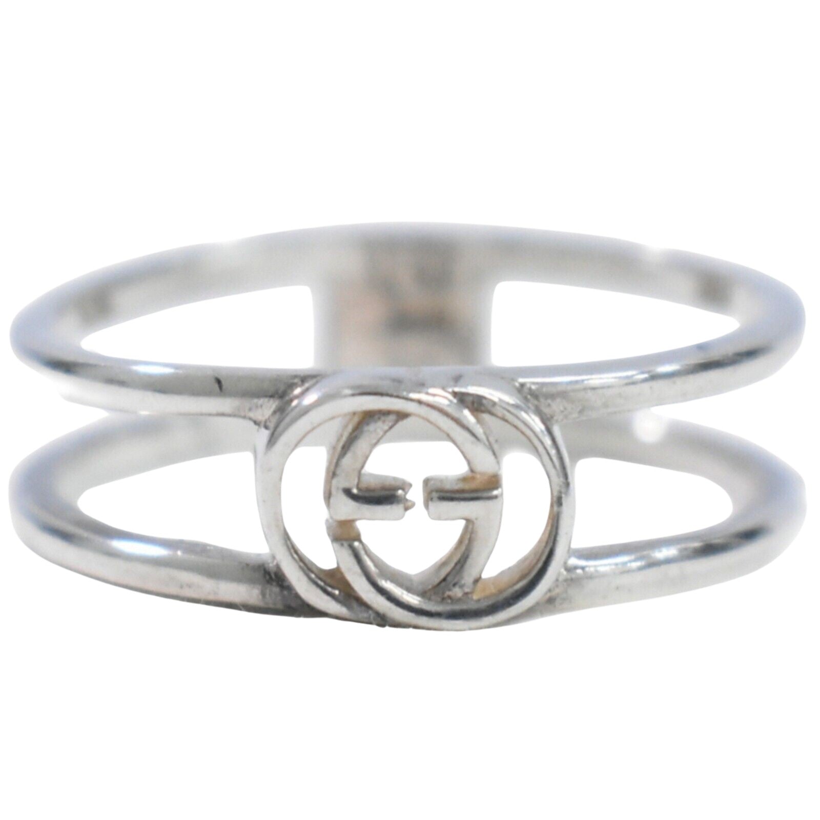 Gucci Interlocking G Silver Silver Ring 