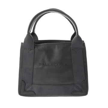 Balenciaga Navy Cabas Black Leather Handbag 