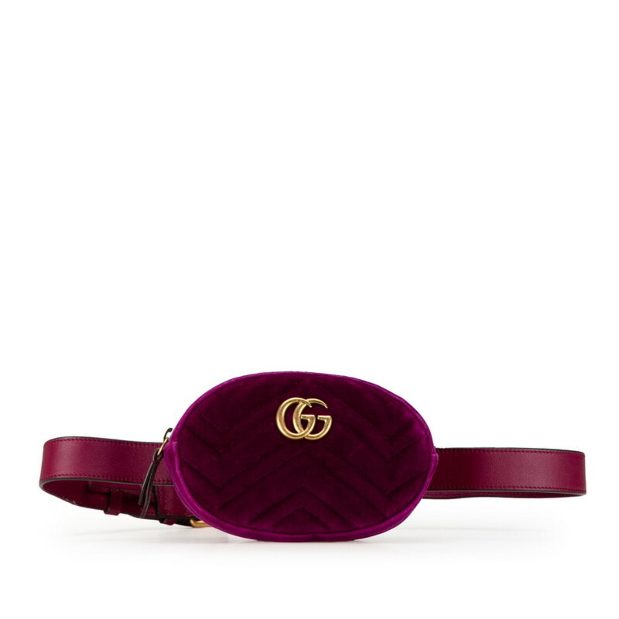 Gucci GG Marmont Purple Suede Shoulder Bag