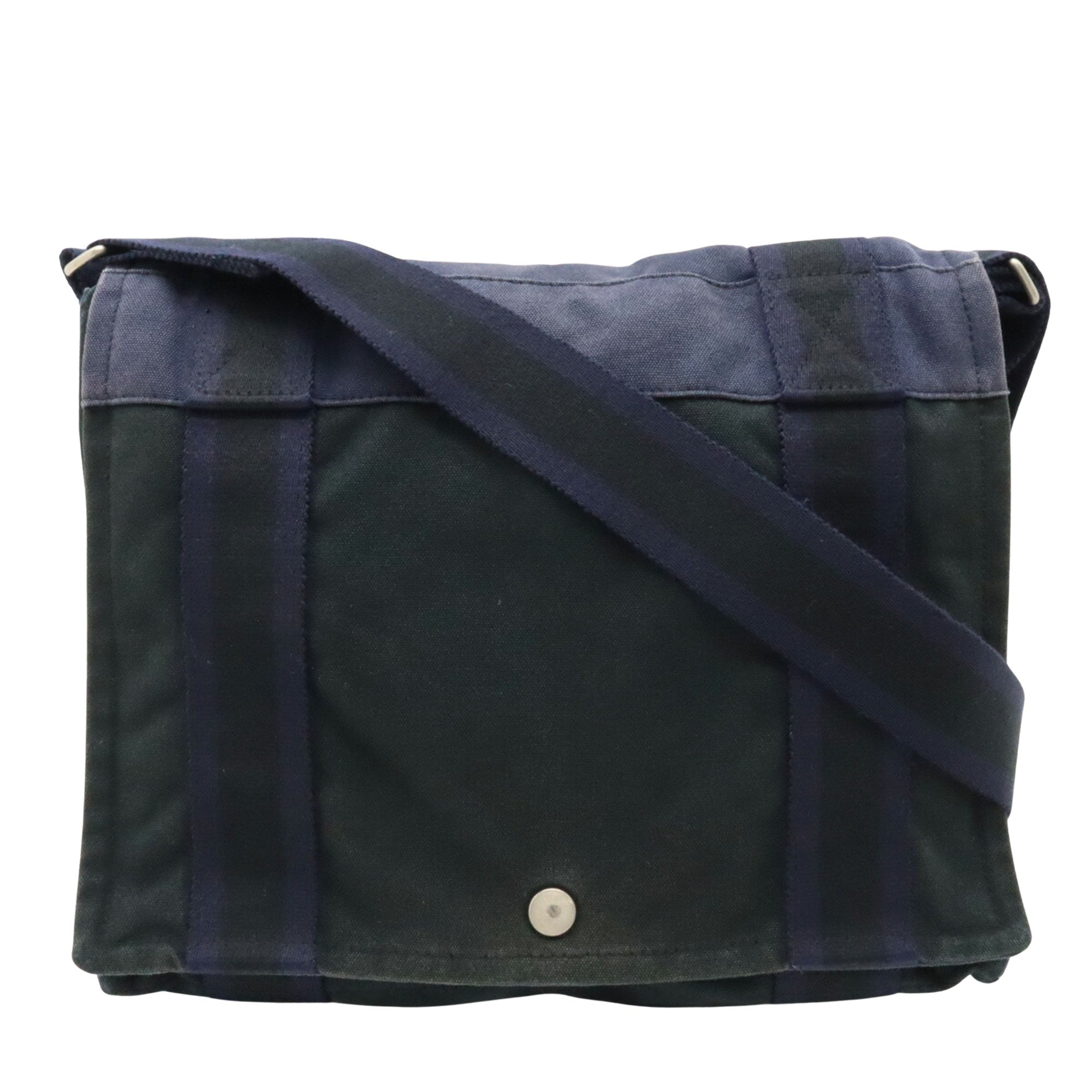 Hermès Besace PM Navy Canvas Shoulder Bag