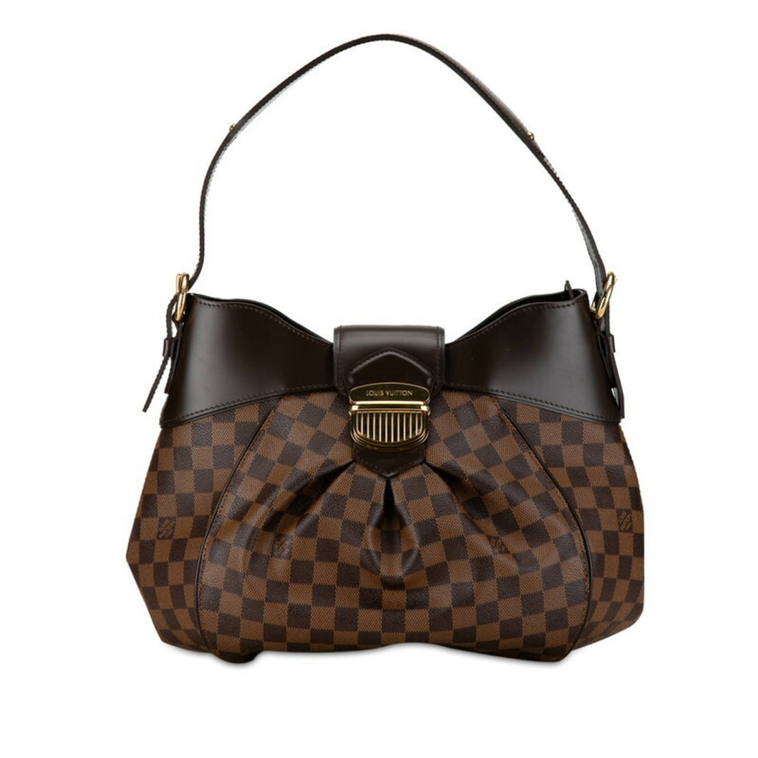 Louis Vuitton Sistina Brown Leather Shoulder Bag