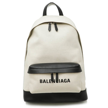 Balenciaga Explorer White Canvas Backpack Bag