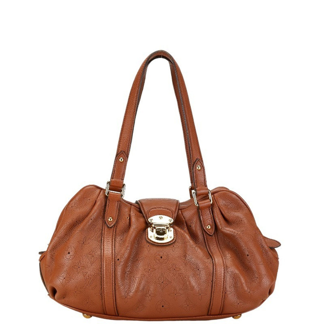 Louis Vuitton Luna Brown Leather Handbag 