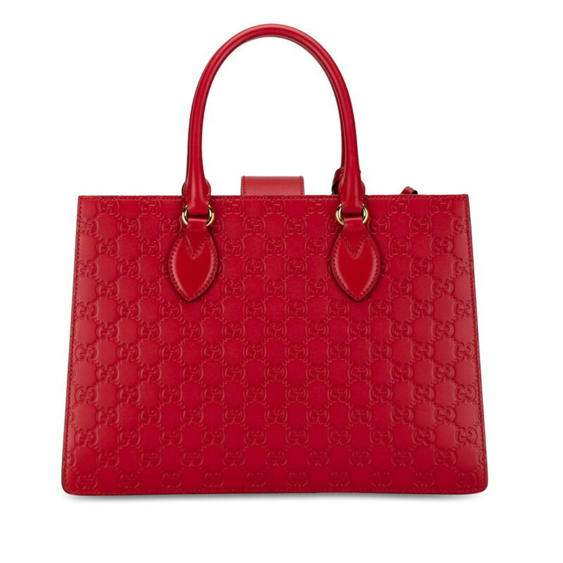 Gucci Padlock Red Leather Handbag 