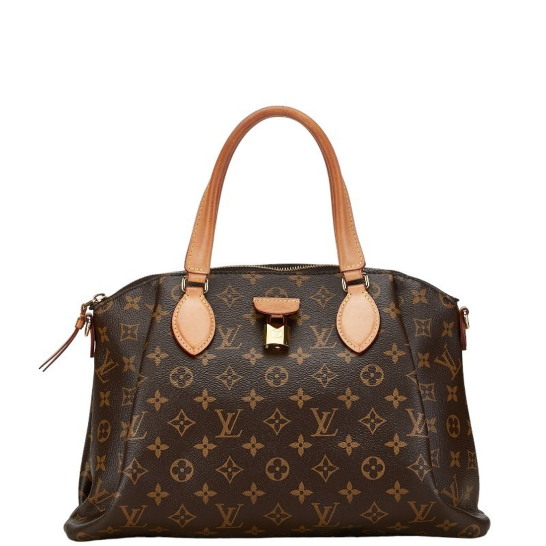 Louis Vuitton Rivoli Brown Canvas Handbag 