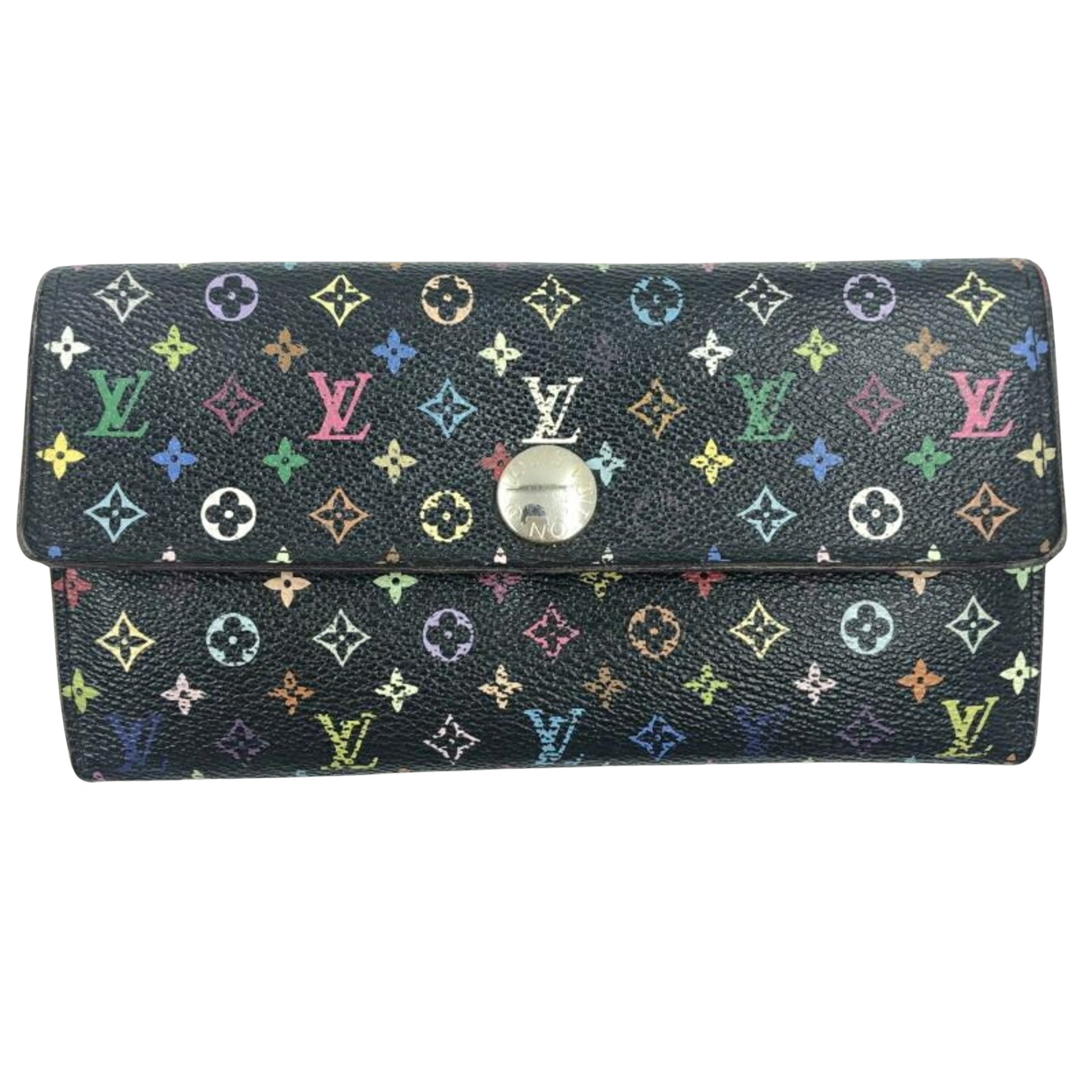 Louis Vuitton Sarah Multicolour Canvas Wallet 