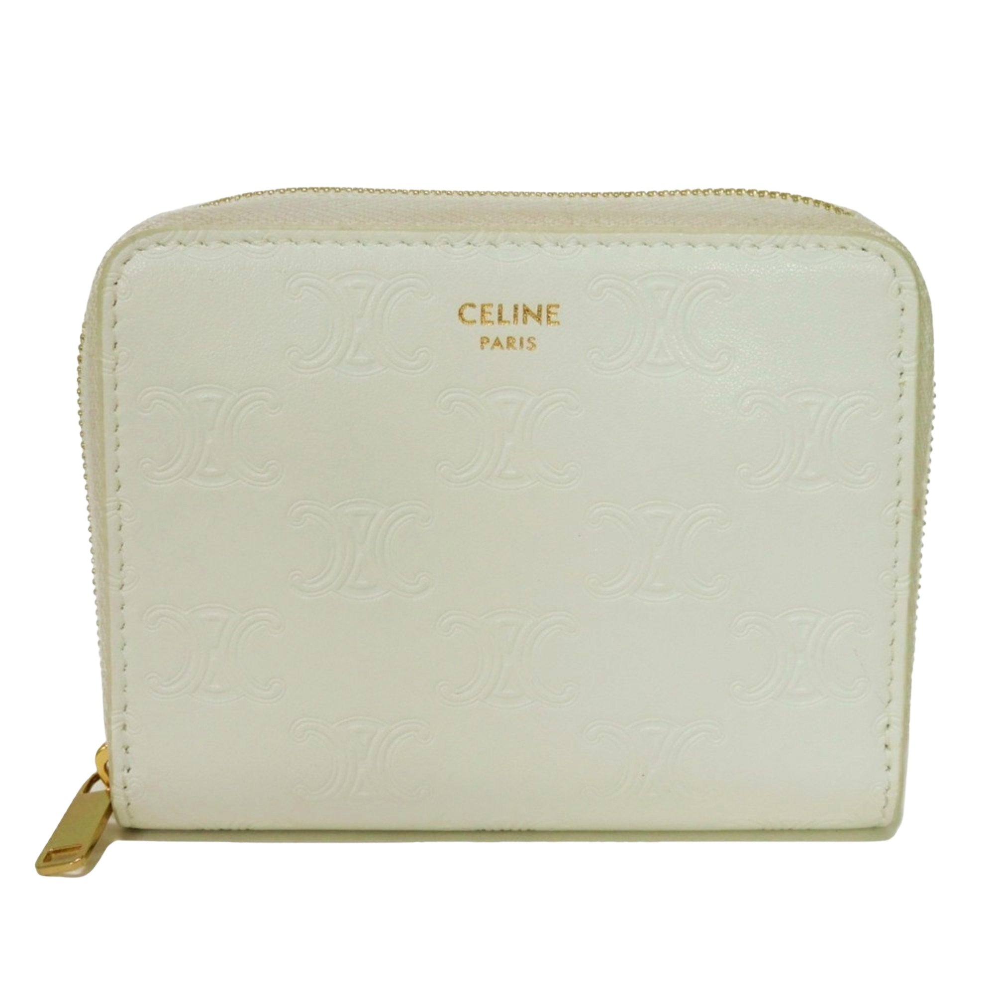 Céline compact White Pony-Style Calfskin Wallet 