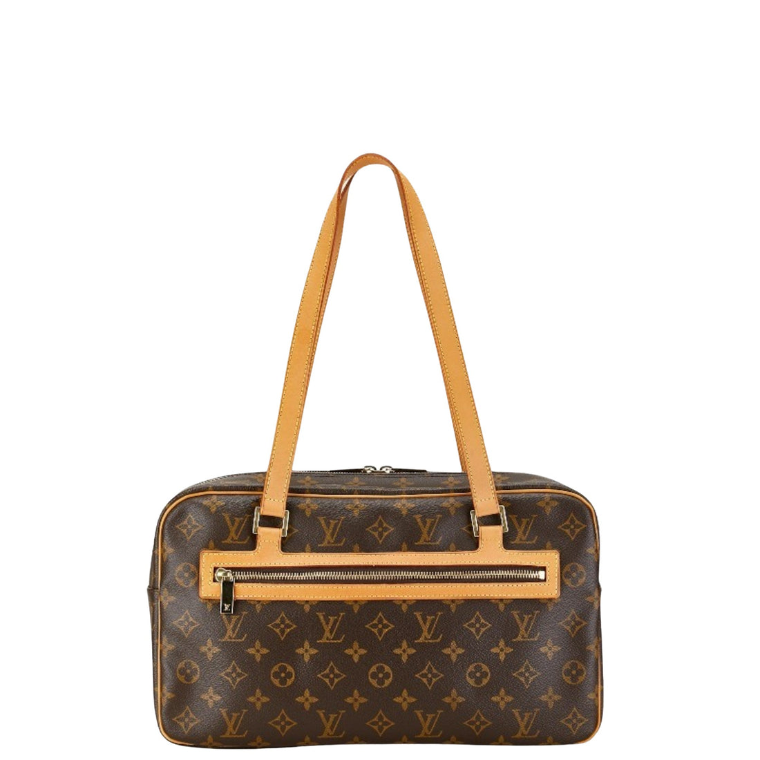 Louis Vuitton Cite Brown Canvas Handbag 