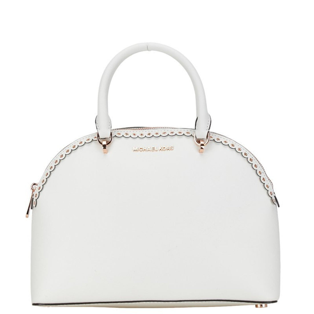 Michael Kors Emmy White Leather Handbag 