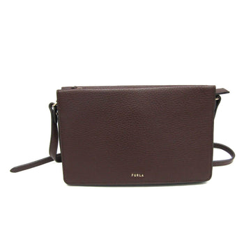 Furla Babylon Brown Leather Shoulder Bag