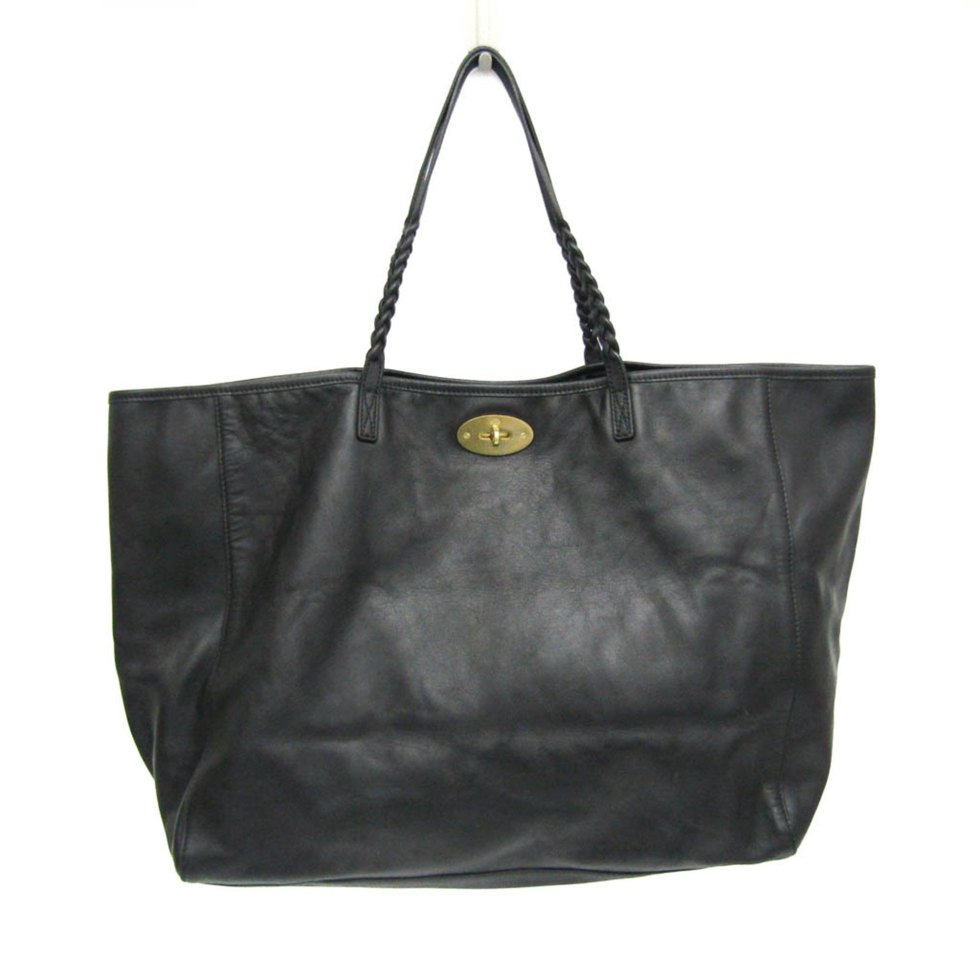 Mulberry Black Leather Tote Bag