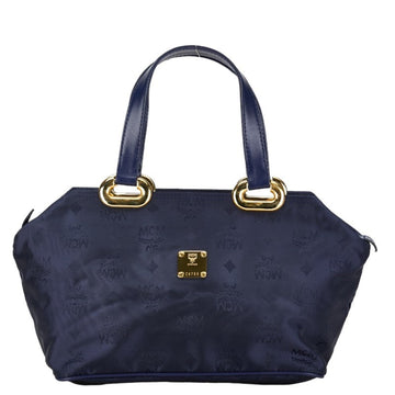 MCM Visetos Blue Synthetic Handbag 