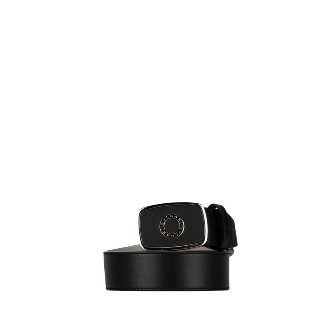 Bulgari Black Leather Belt 