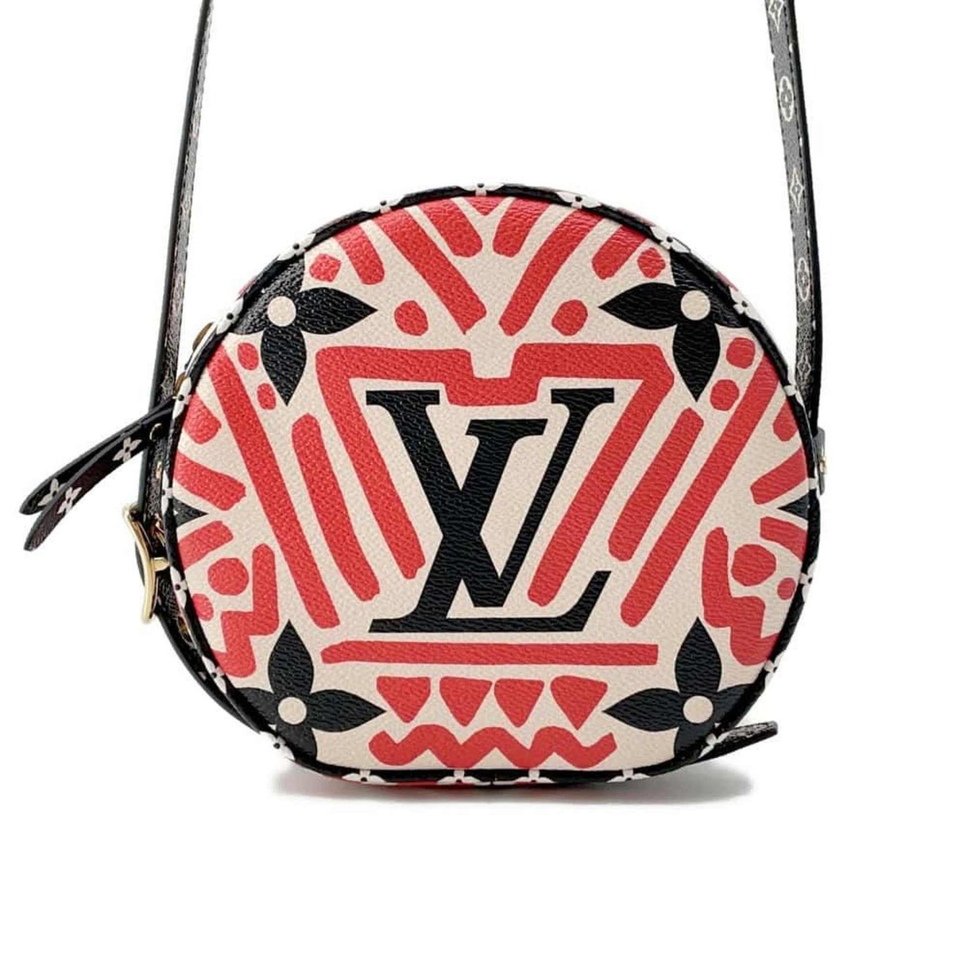 Louis Vuitton Boîte Chapeau Souple Red Canvas Shoulder Bag