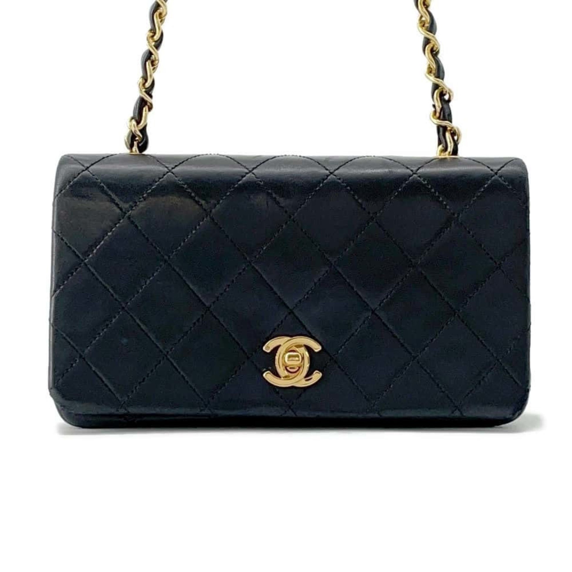 Chanel Mademoiselle Black Leather Shoulder Bag