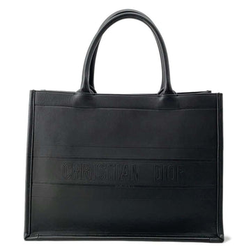 Dior Book Tote Black Leather Tote Bag