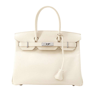 Hermès Birkin 30 White Leather Handbag 